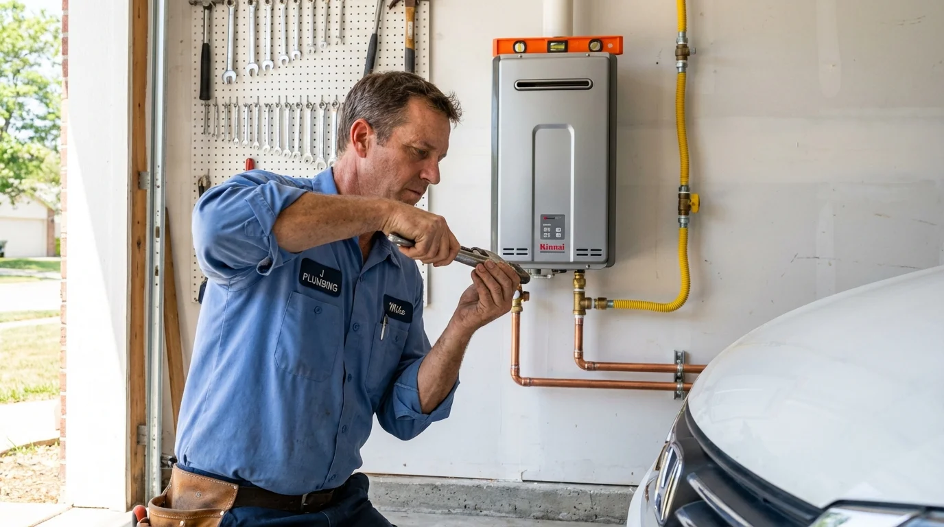 Tankless water heater installation by a Johns Plumbing LLC plumber in Richfield Springs
